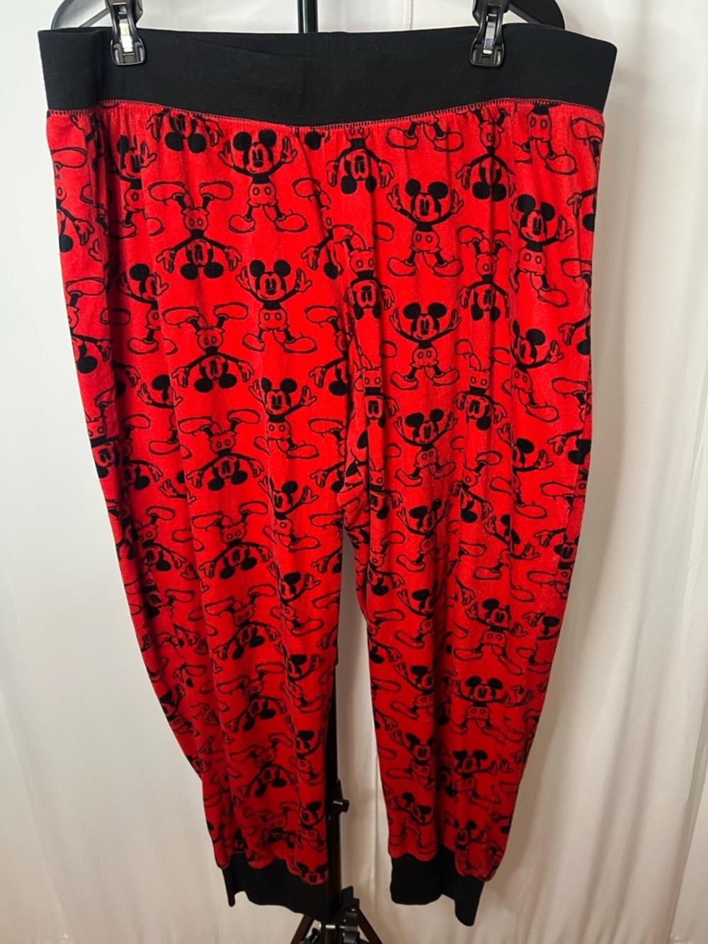 Disney Red and Black Mickey Mouse Sleepwear Pants
